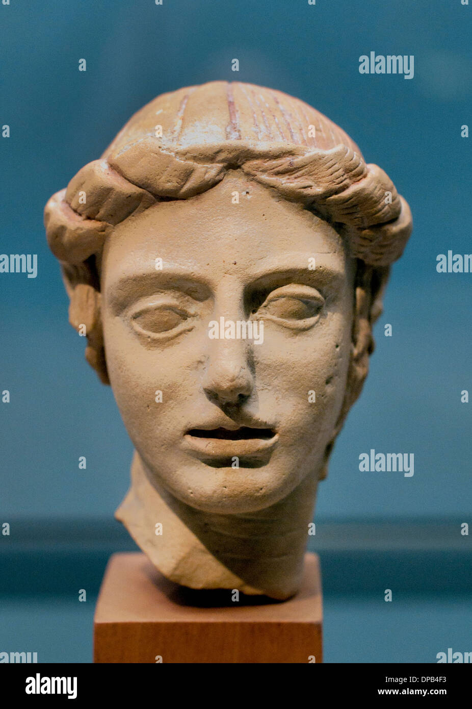 Apollo der ewig junge Gott Terrakotta aus Taranto 500-400 v. Chr. Platte Griechisch Griechenland Stockfoto