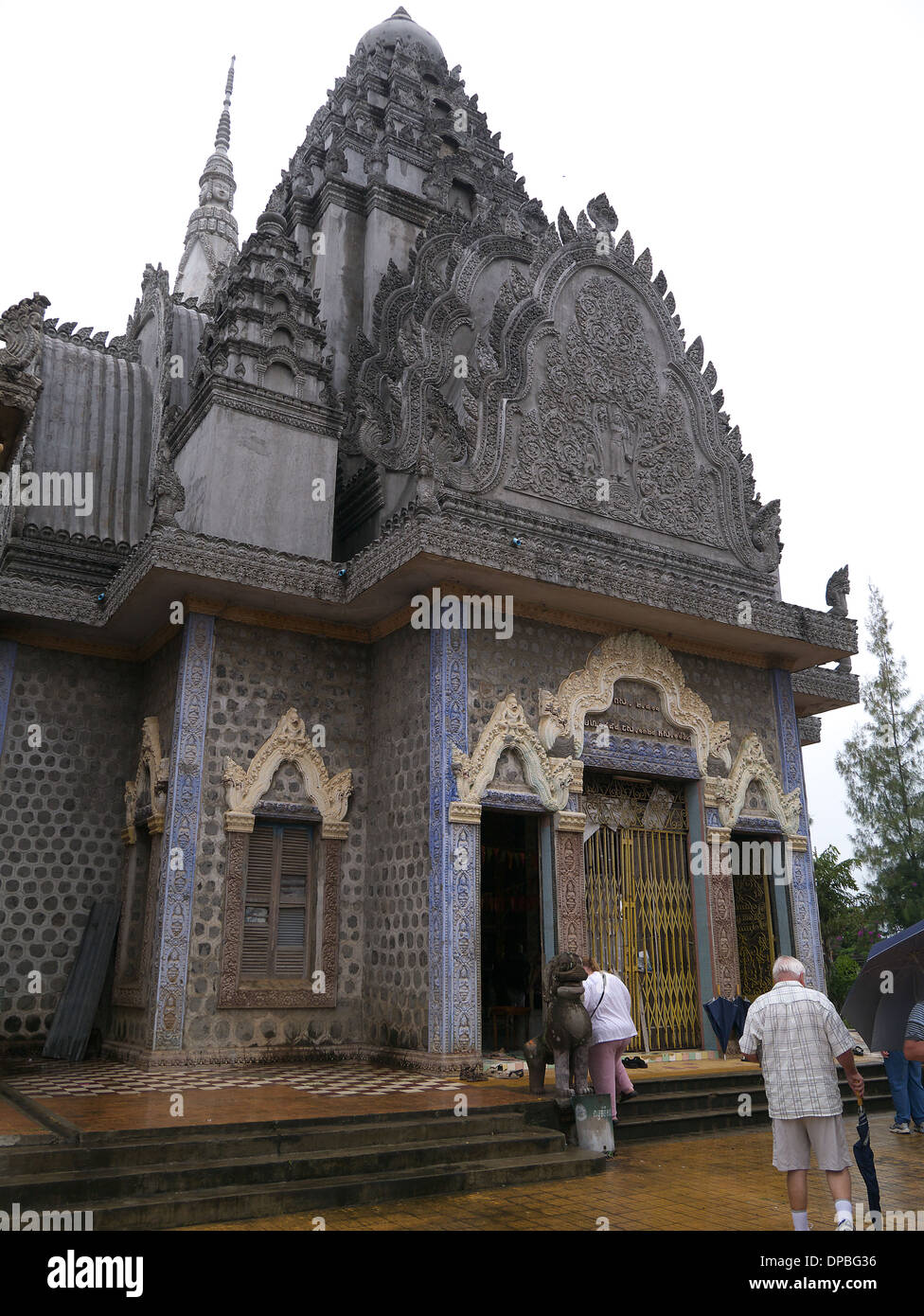 Tempel in Kampong Cham Kambodscha Stockfoto