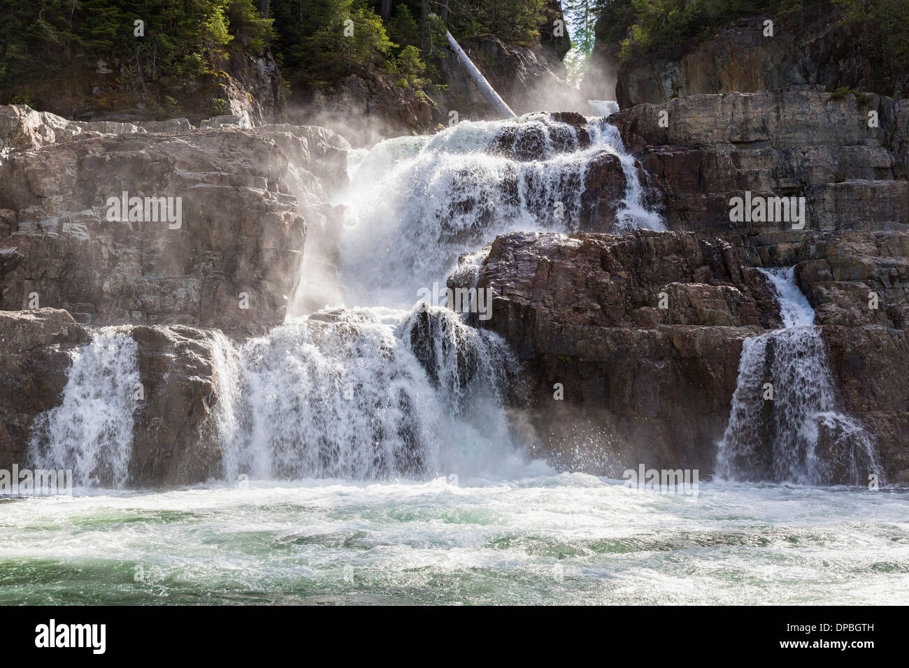 Kanada, Vancouver Island, Myra Fälle Stockfoto