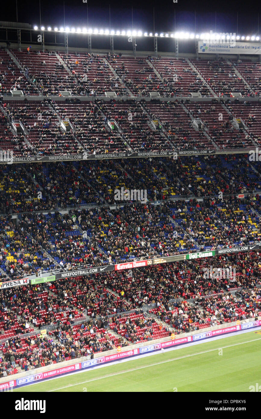 Camp Nou Stadion in Barcelona Fußball Teams Stockfoto