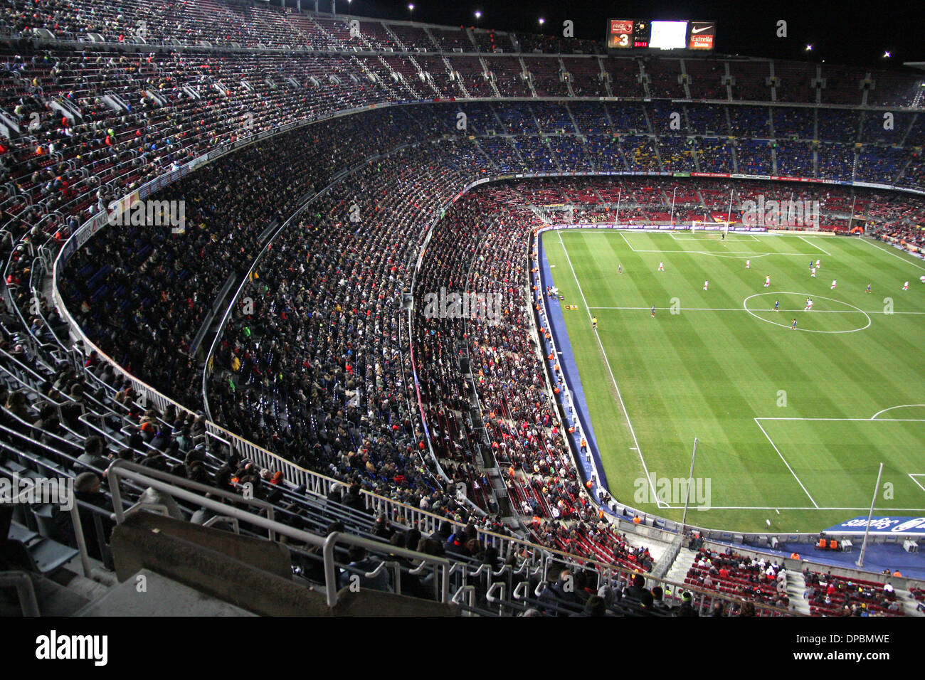 Camp Nou Stadion in Barcelona Fußball Teams Stockfoto