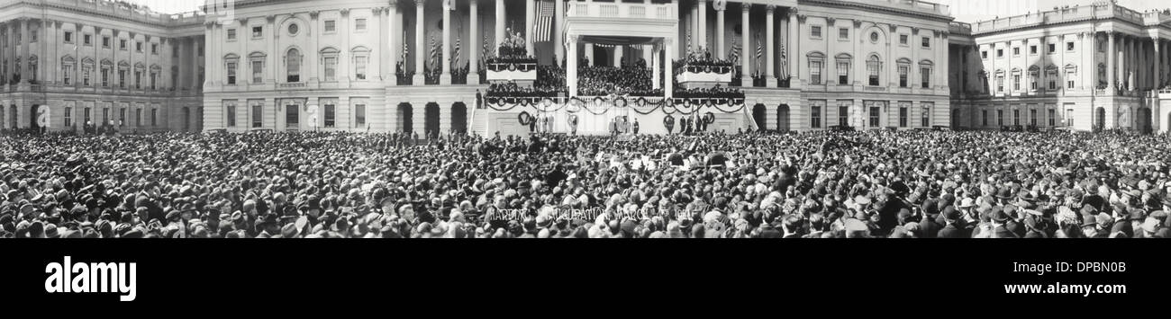 Präsident Warren g. Harding Einweihung, 4. März 1921 Stockfoto