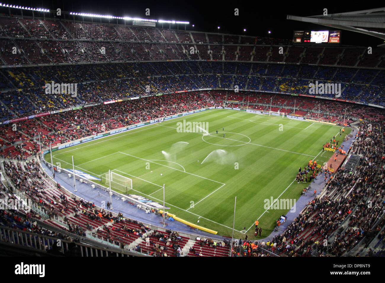 Camp Nou Stadion in Barcelona Fußball Teams Stockfoto