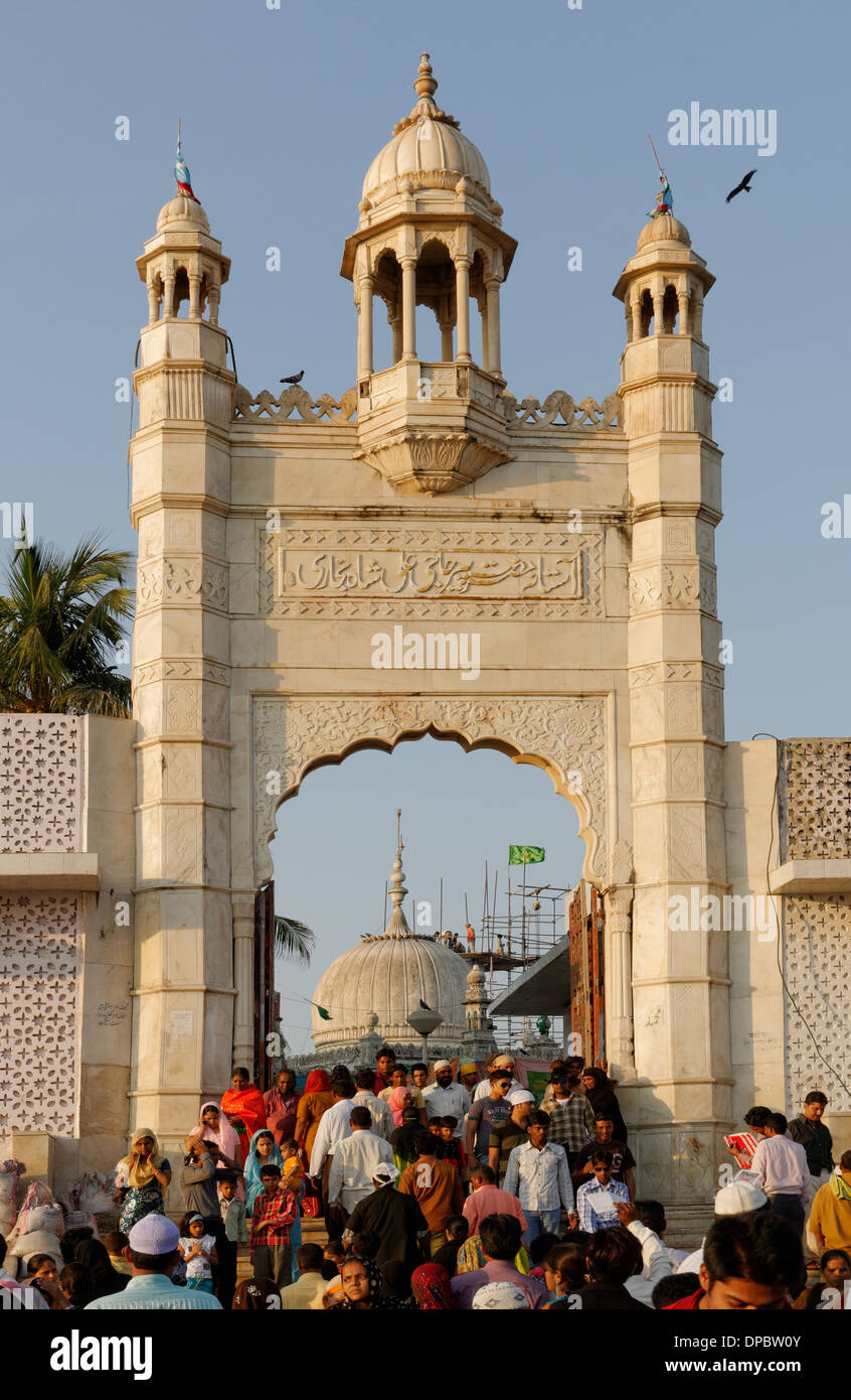 Die haji Ali Dargah Moschee in Bombay Stockfoto
