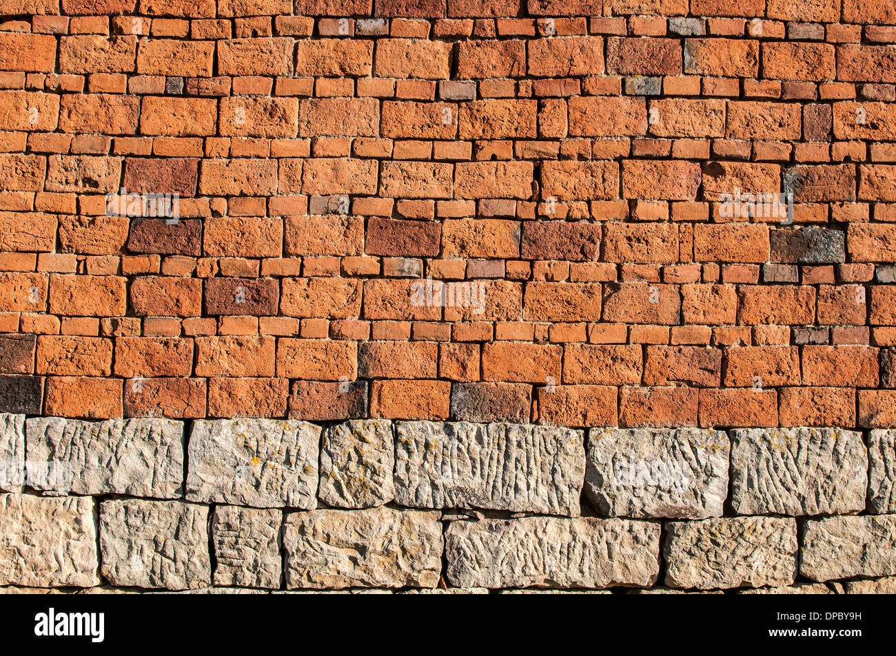 Alte Ziegel Oberfläche Stockfoto