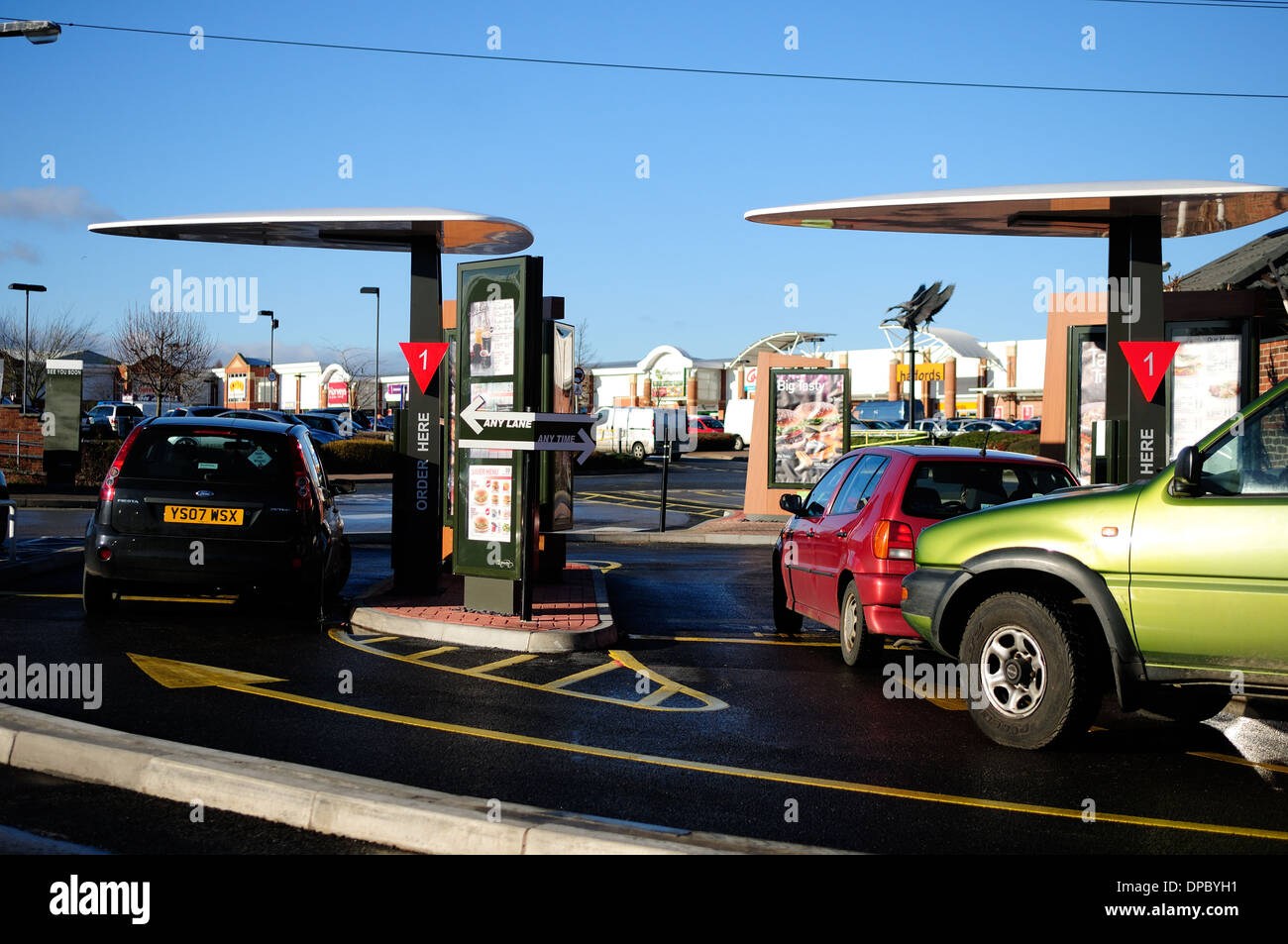 McDonald-Fahrt In Selbstbedienung. Stockfoto