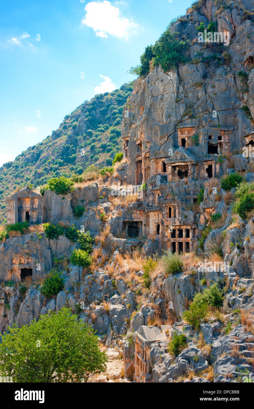Alten Friedhof, berühmten und touristischen Ort der Türkei. Stockfoto