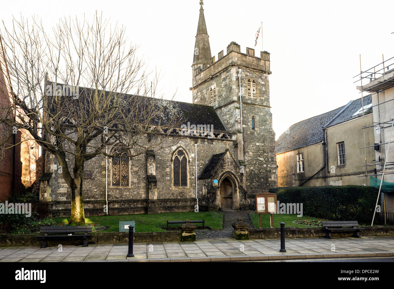 Die Kapelle des St. Lawrence, Warminster, UK. Stockfoto