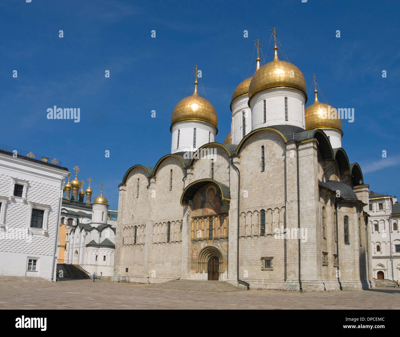 Der Kreml, Moskau, die Kathedrale der Dormitio Stockfoto
