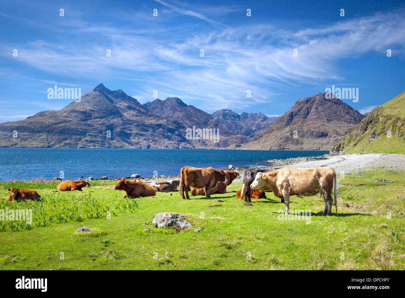 Cullins, in der Nähe von Elgol, Isle Of Skye, Schottland, UK Stockfoto