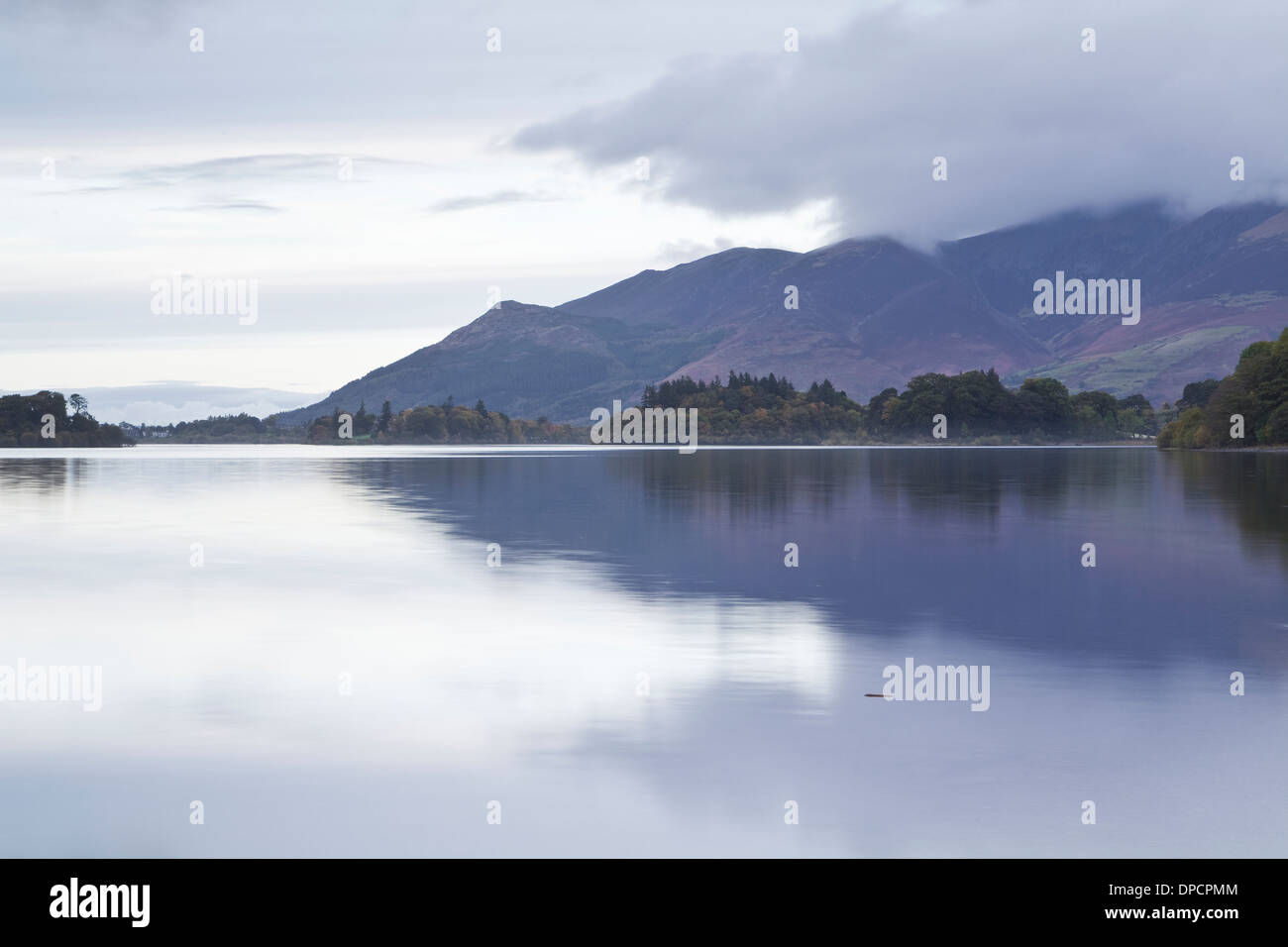 Derwent Water in den Lake District National Park. Stockfoto
