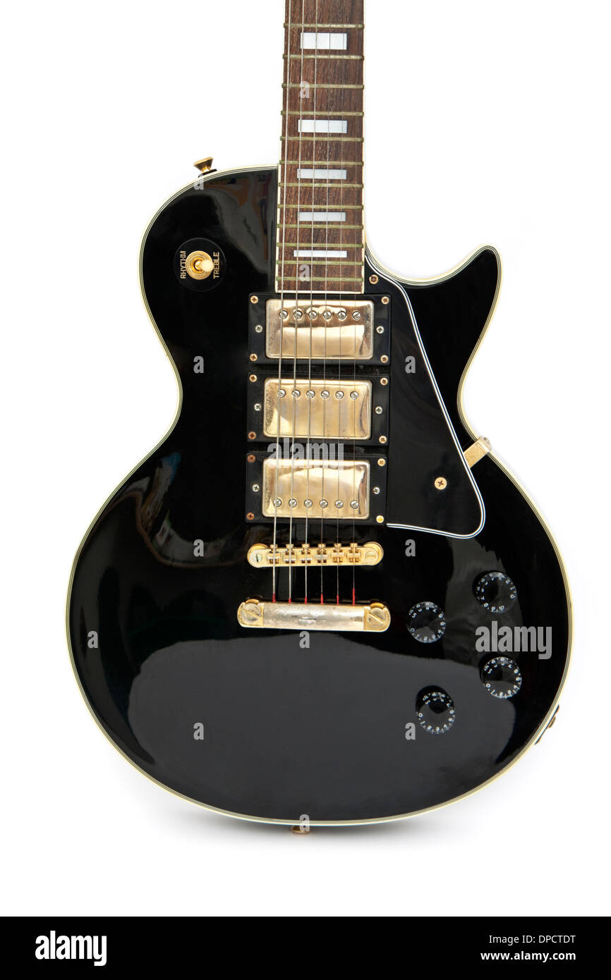 Vintage e-Gitarre Epiphone Les Paul Black Beauty 3 (Gibson Stockfotografie  - Alamy