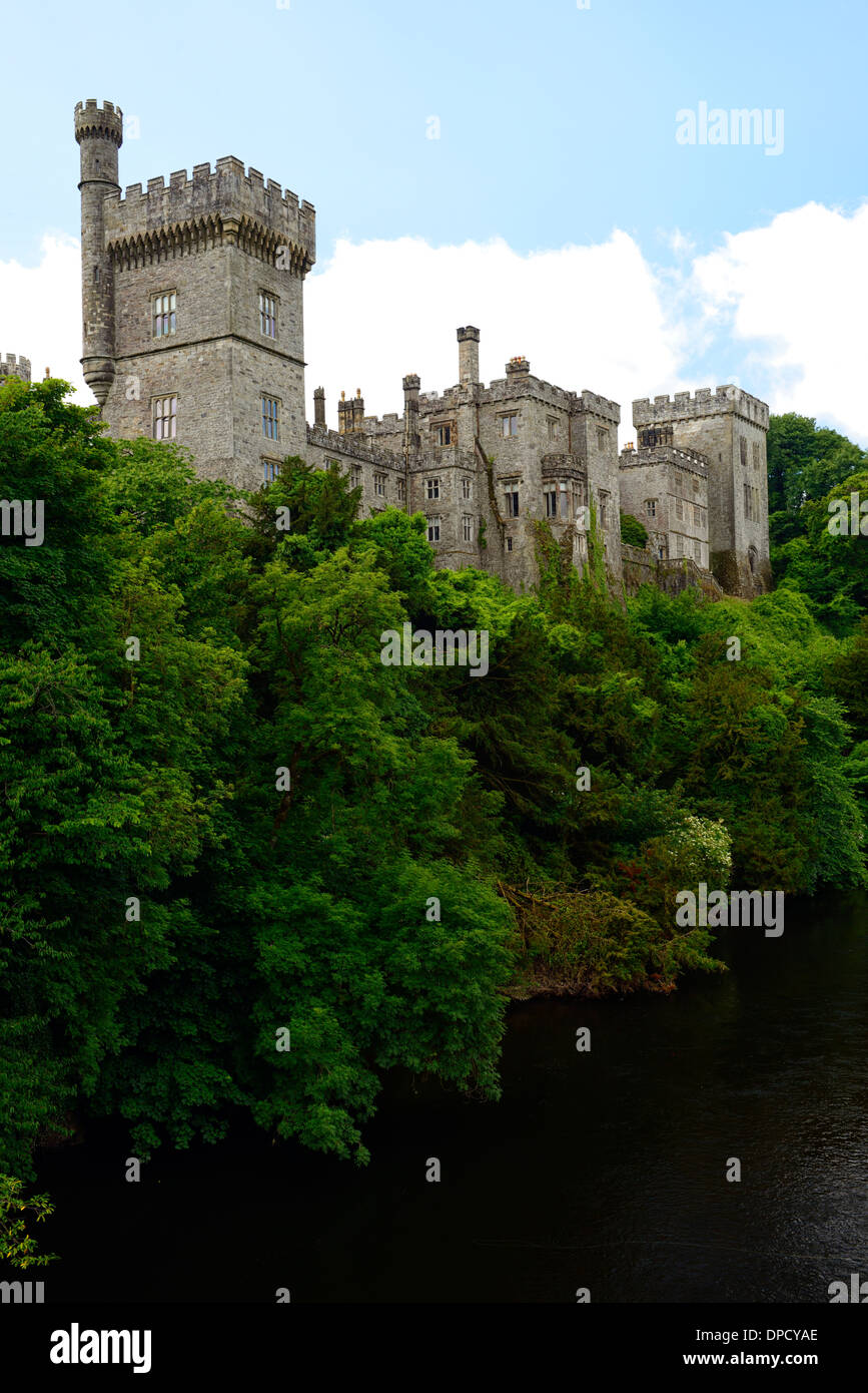 Lismore Castle Fluss Blackwater Waterford Irland historische historische Stockfoto