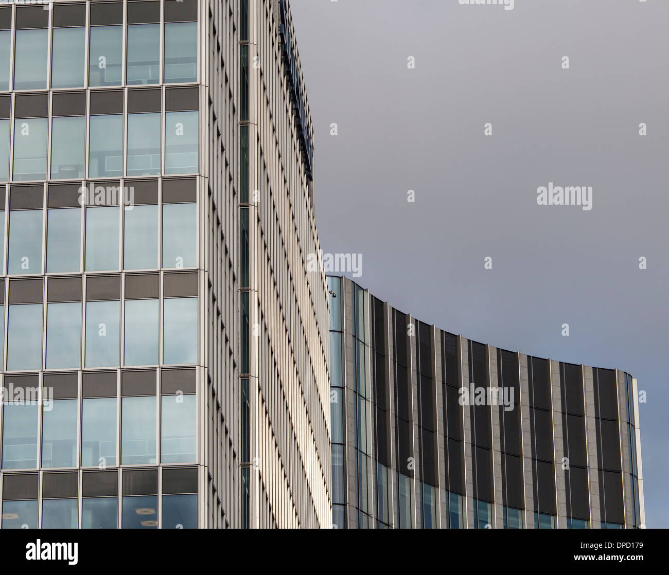 Moderne Bürogebäude Canary Wharf London Stockfoto