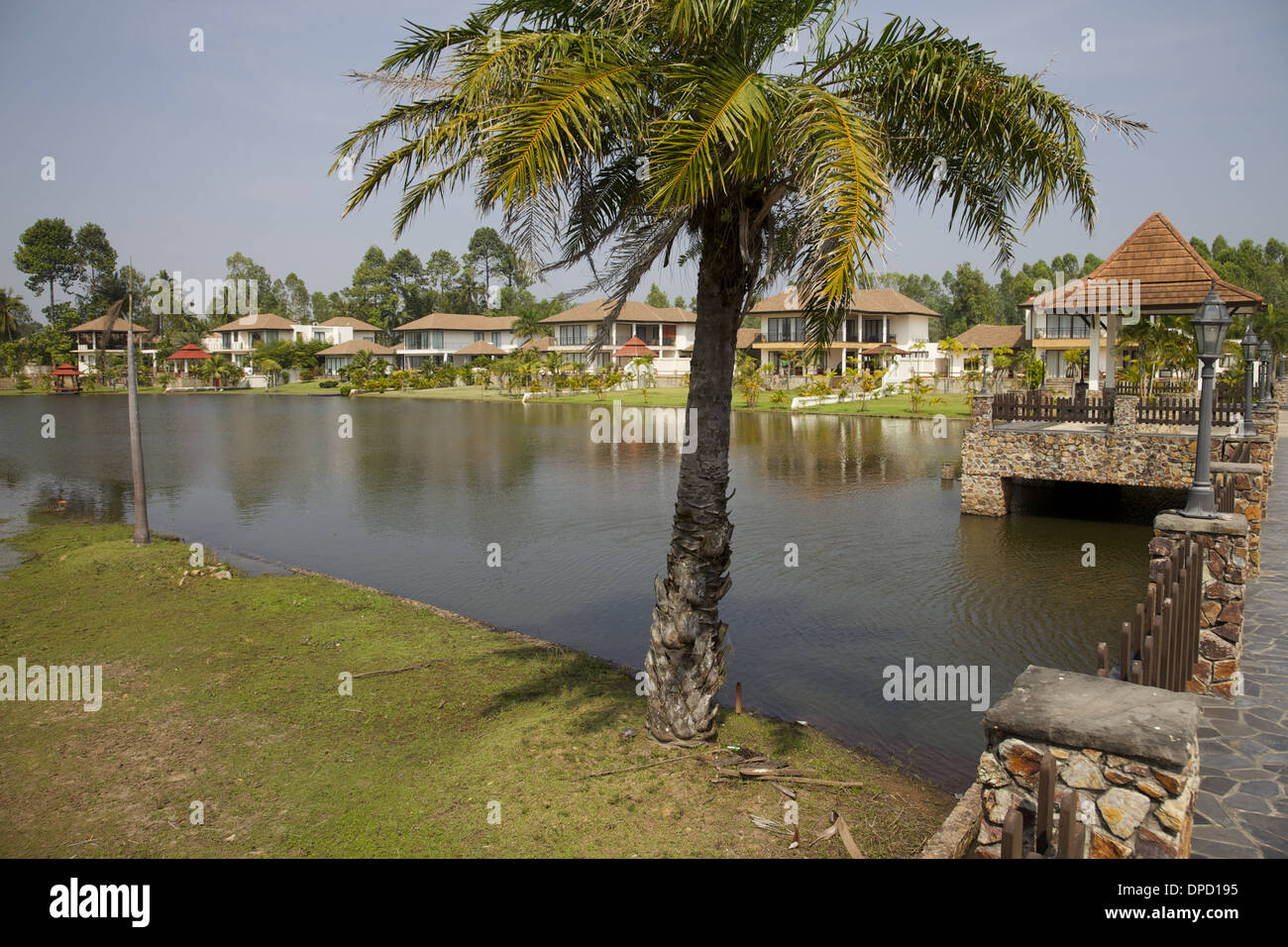 Ein See-Wohnsiedlung in Pattaya, Thailand Stockfoto