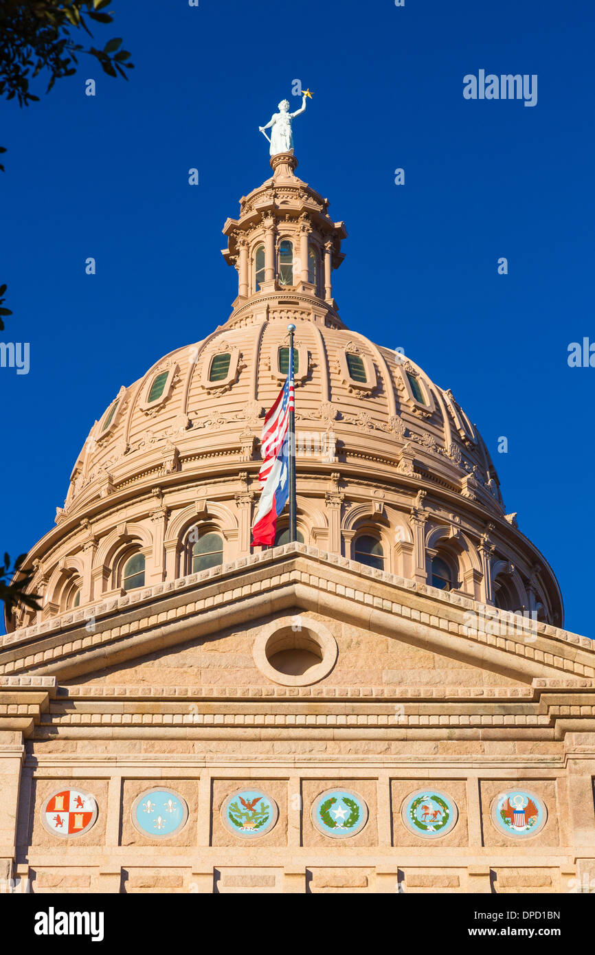 Die Texas State Capitol, in der Innenstadt von Austin, Texas Stockfoto
