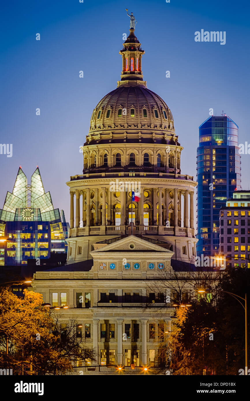Die Texas State Capitol, in der Innenstadt von Austin, Texas Stockfoto