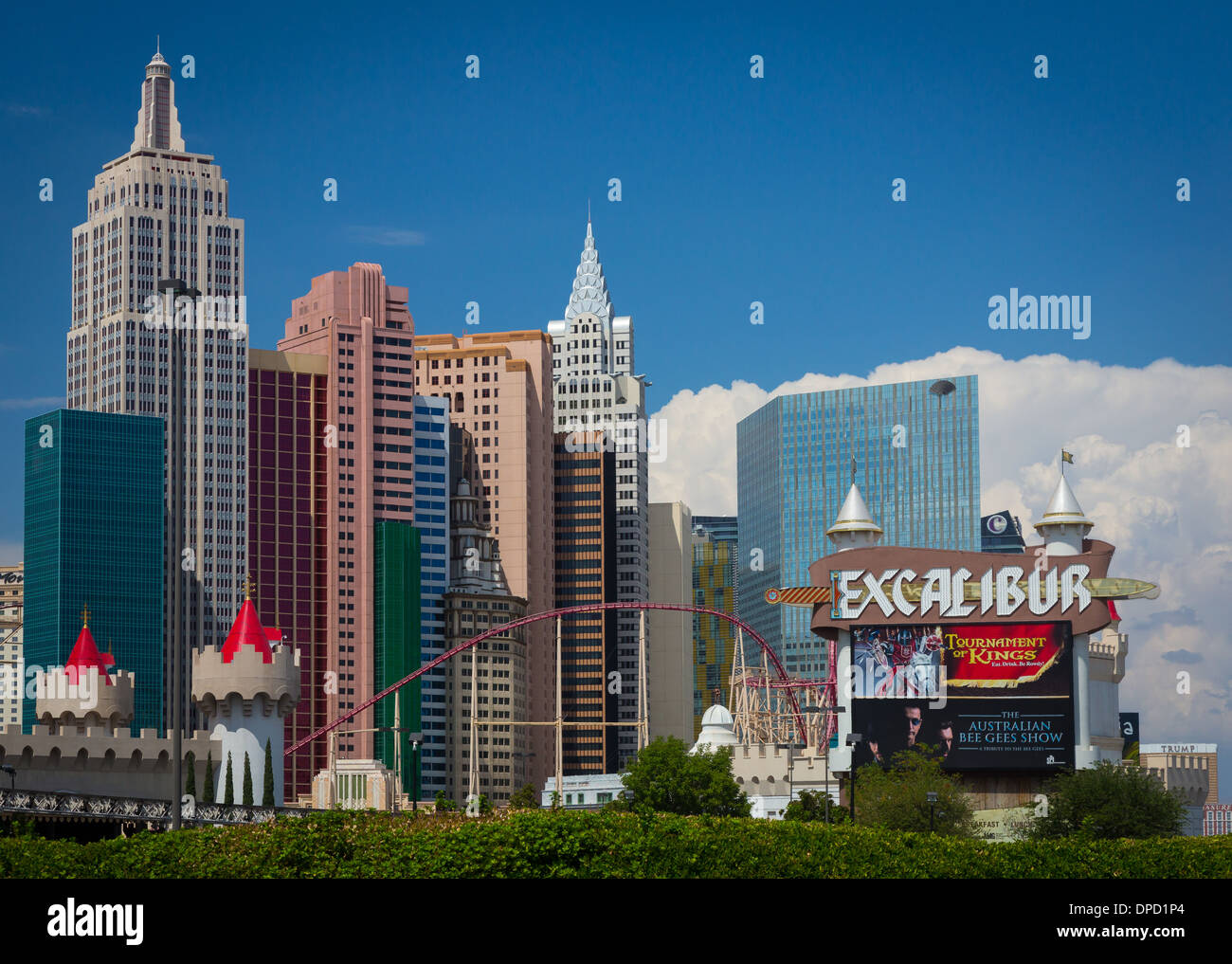 Hotels und Casinos am Las Vegas Boulevard in Las Vegas, Nevada Stockfoto