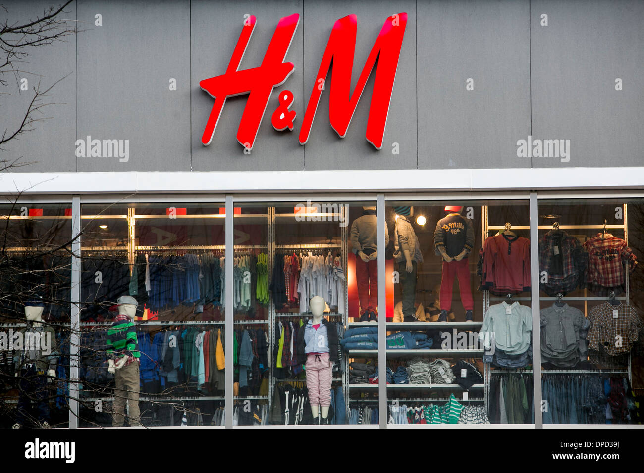 H & M (Hennes & Mauritz) Ladengeschäft in Washington, DC. Stockfoto