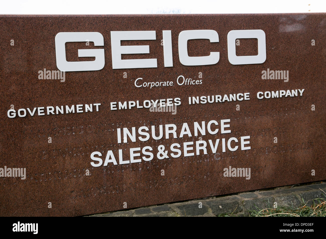 Die zentrale GEICO, auch bekannt als der Regierung Angestellten Versicherung in Chevy Chase, Maryland. Stockfoto