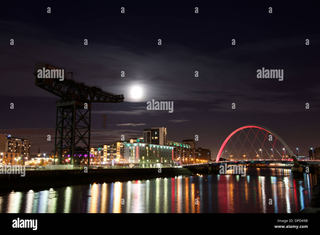 Finnieston Quay, Glasgow, Schottland, Großbritannien. Stockfoto