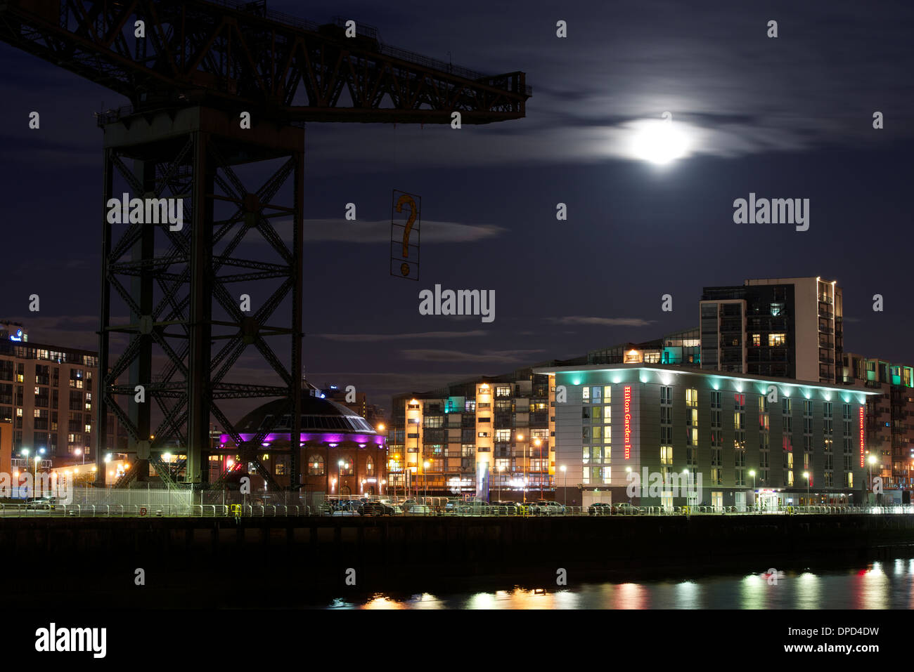 Finnieston Quay, Glasgow, Schottland, Großbritannien. Stockfoto