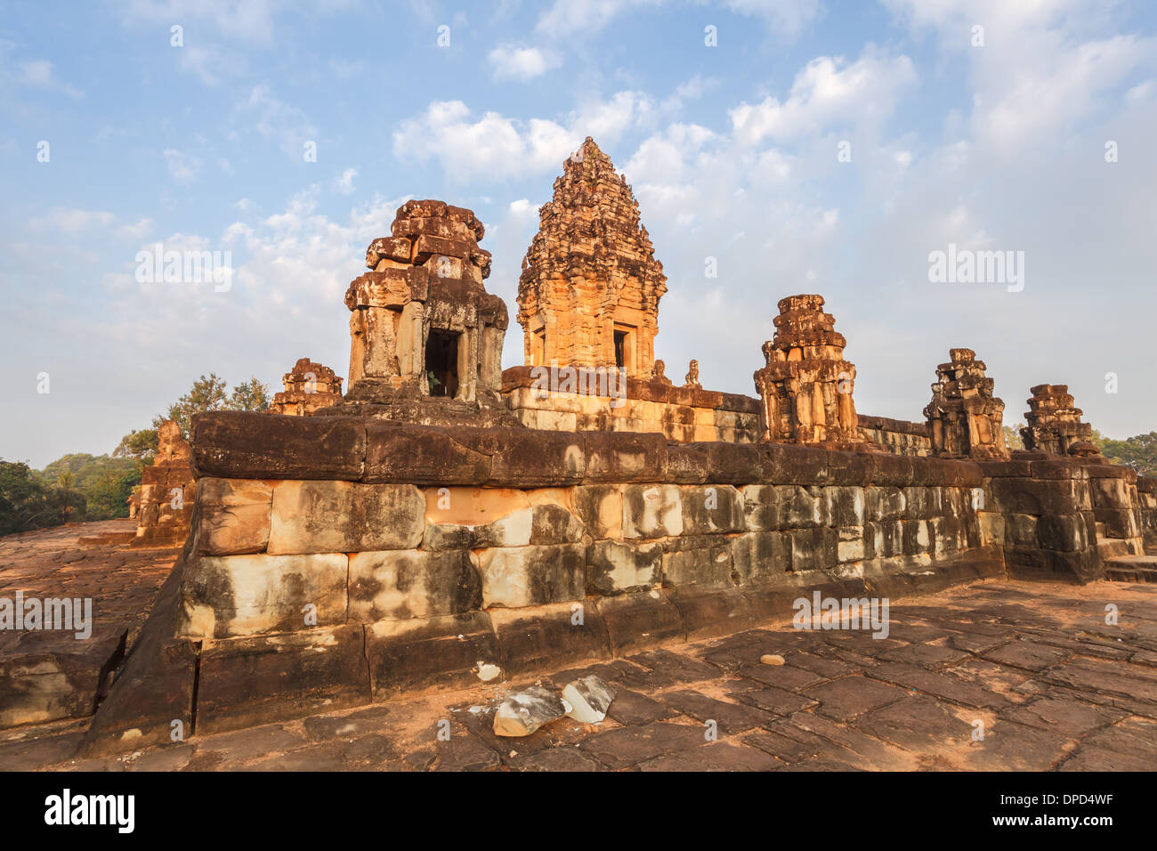 Bakong Tempel in Hariharalaya, Kambodscha Stockfoto