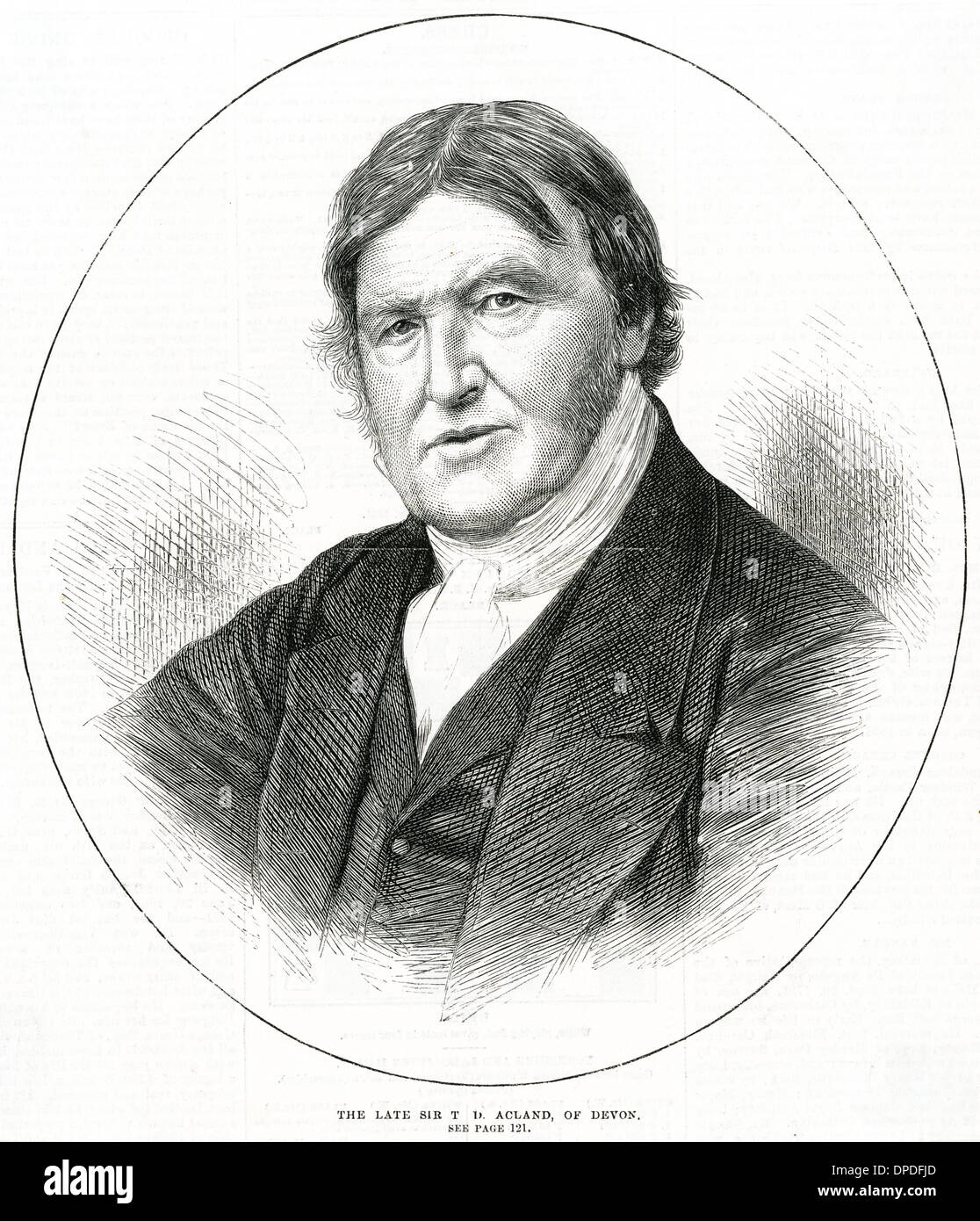THOMAS DYKE ACLAND (ÄLTERE) Stockfoto