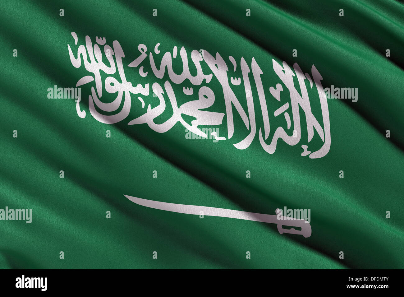 Flagge von Saudi-Arabien Stockfoto