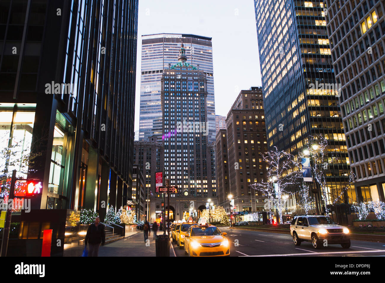 Met Life Gebäude und Park Avenue, New York, USA Stockfoto