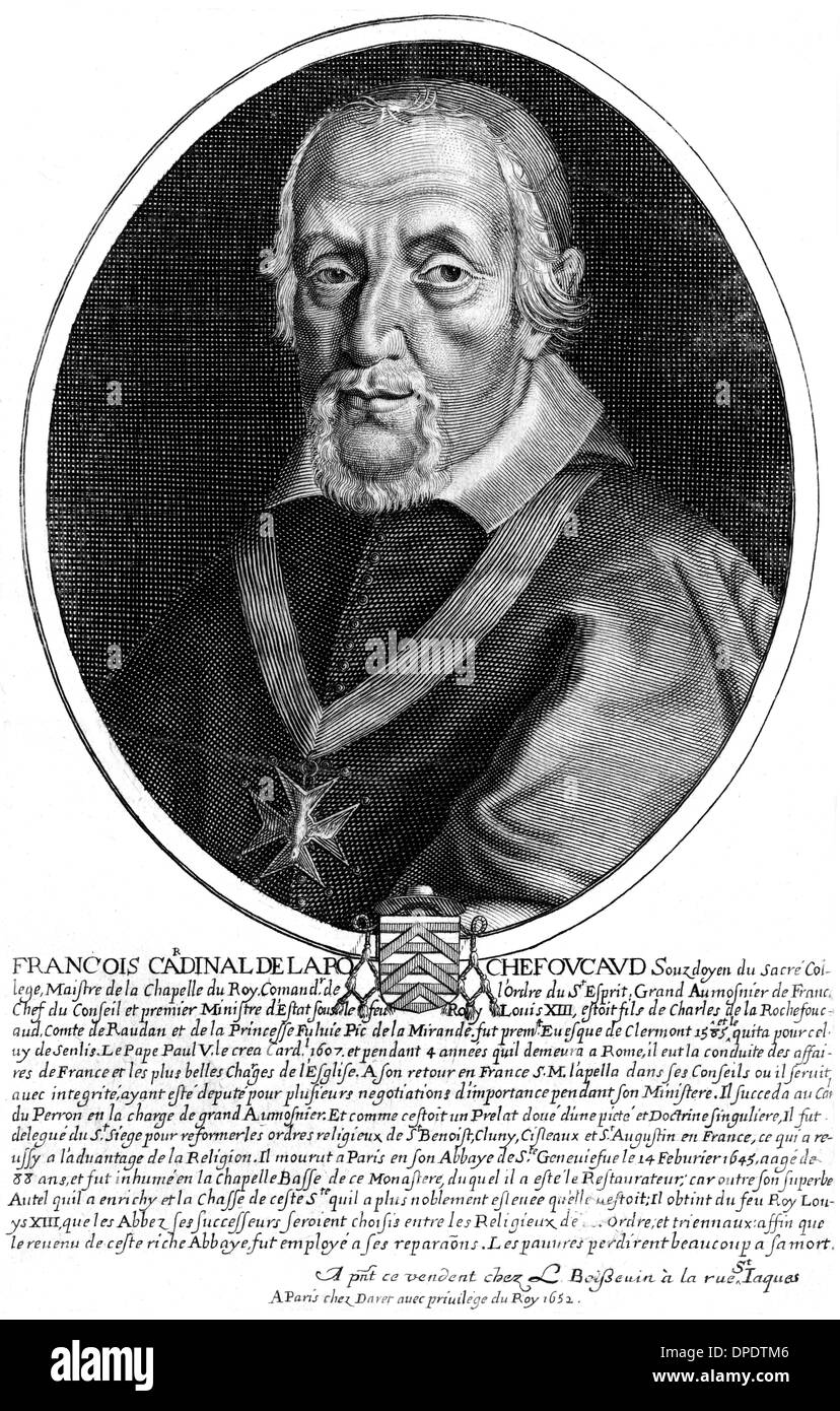 François De La Rochefoucauld Stockfotos & François De La Rochefoucauld