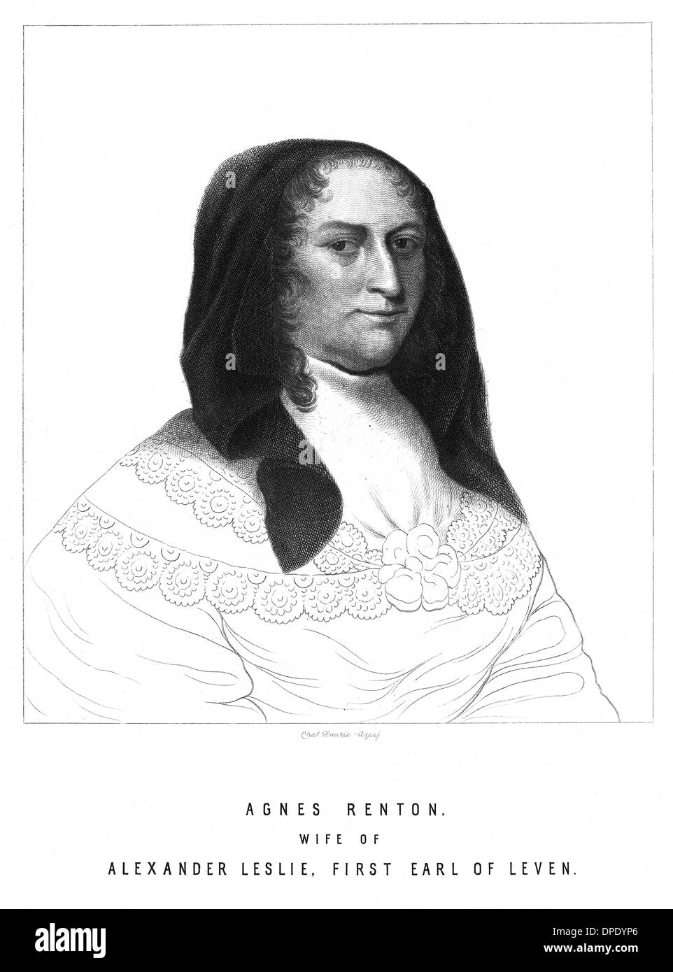 AGNES COUNTESS LEVEN Stockfoto