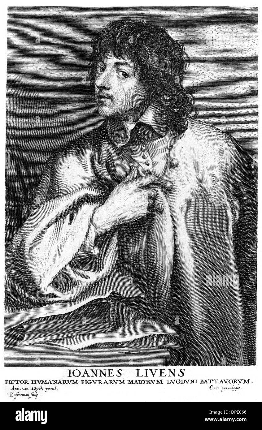 JAN LIEVENS, KÜNSTLER Stockfoto