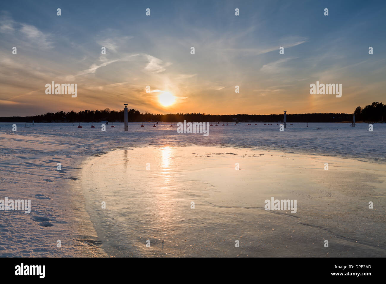 Ostsee im winter Stockfoto