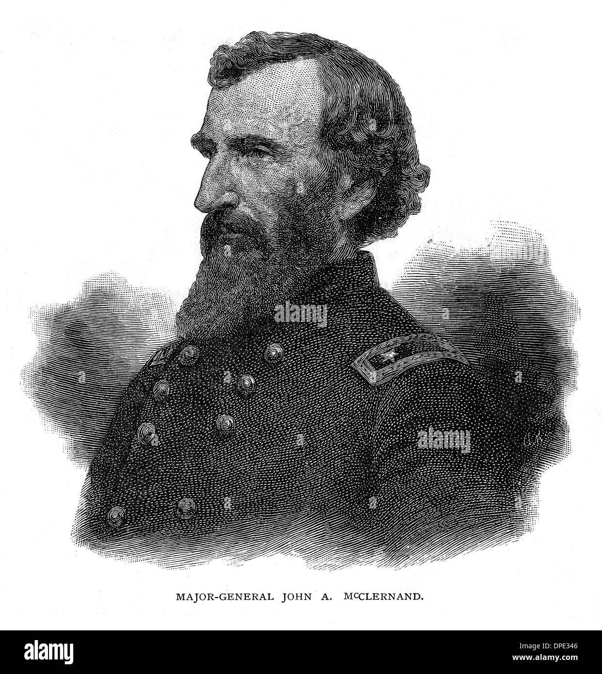 JOHN EINE MCCLERNAND Stockfoto