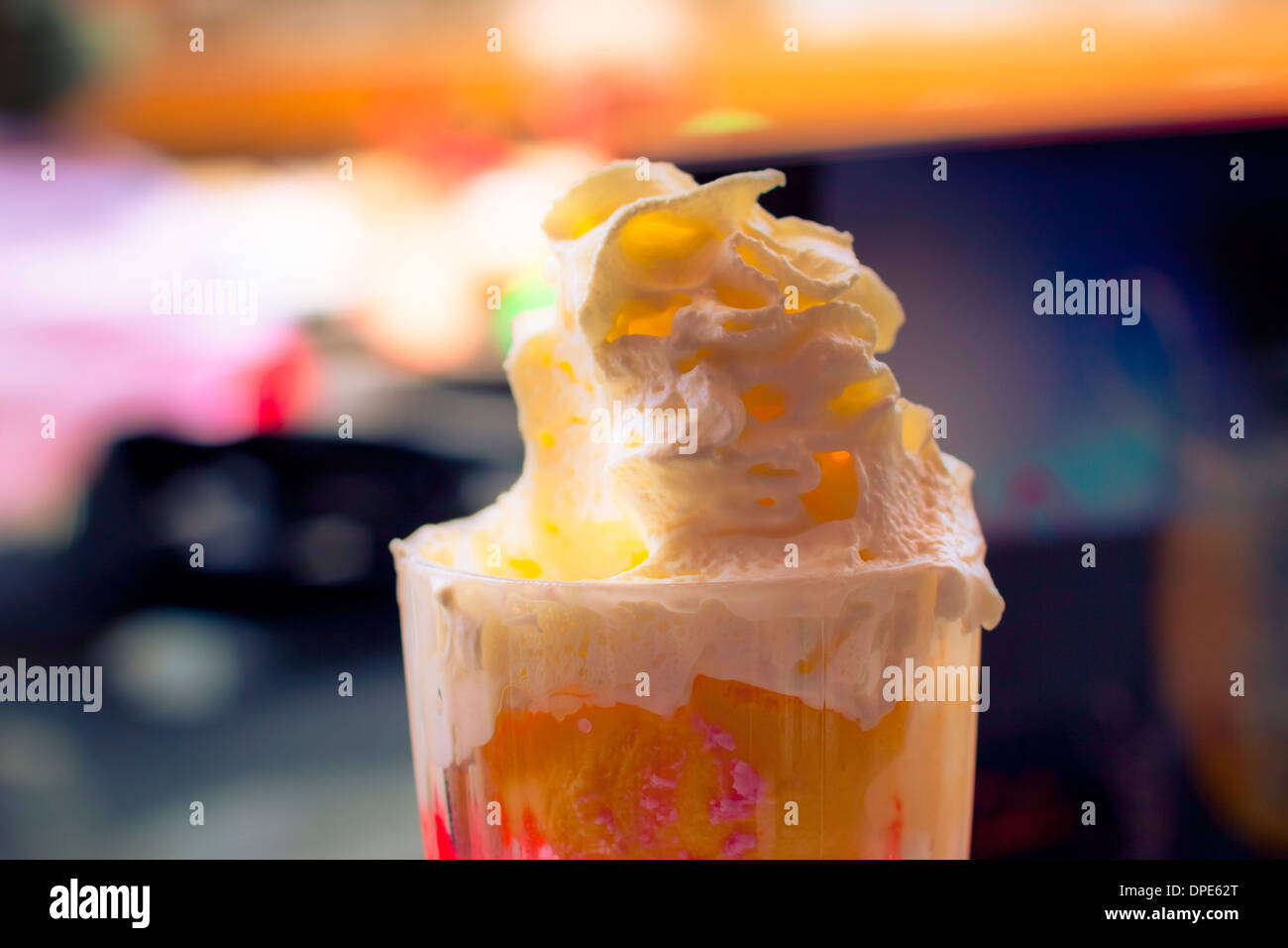 Bunte Eisbecher Eis Hintergrund. Stockfoto Bunte Eisbecher Eis Hintergrund. Stockfoto
