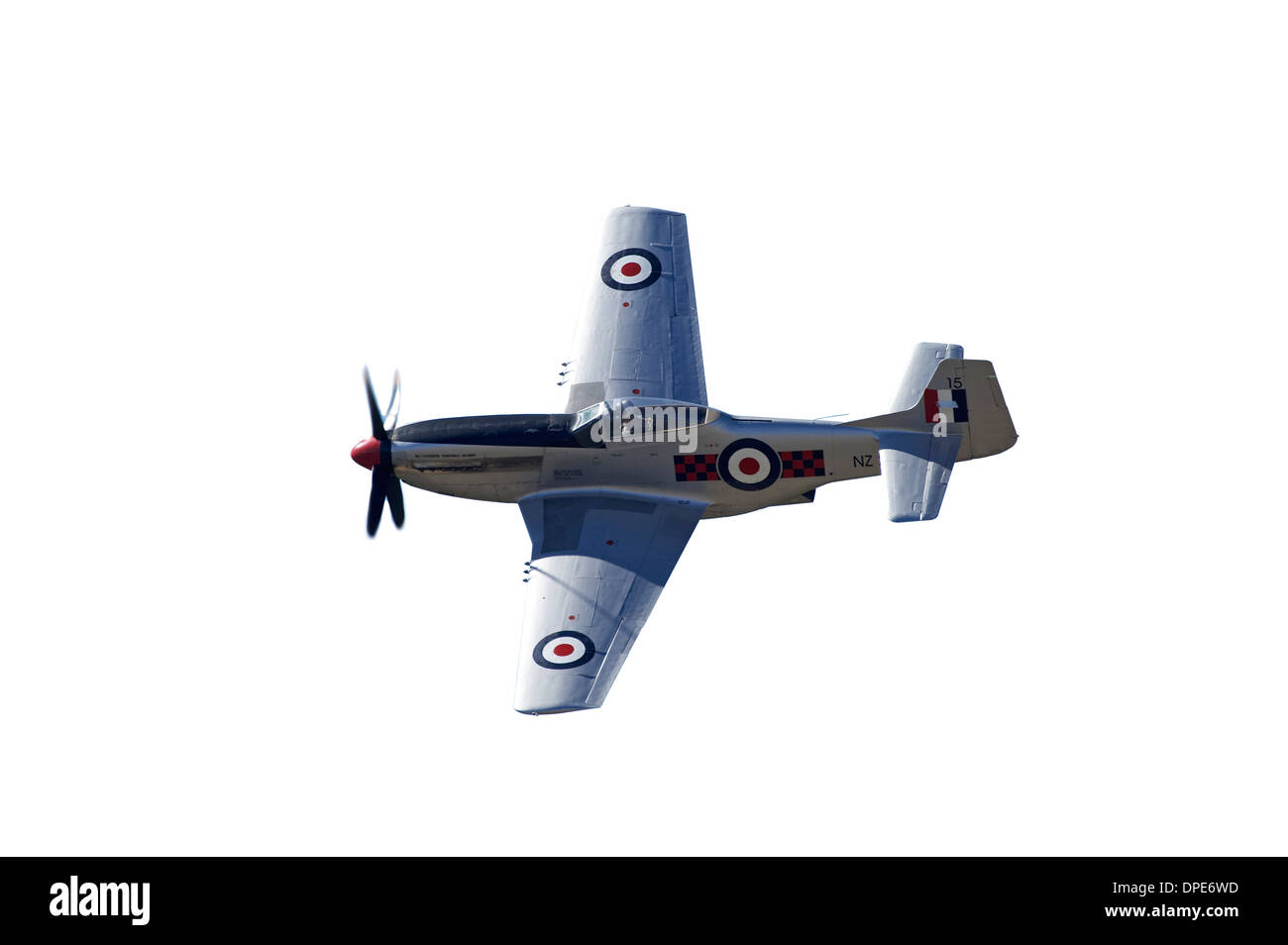 Ausschnitt des p-51 Mustang - amerikanische Jagdflugzeug Stockfoto