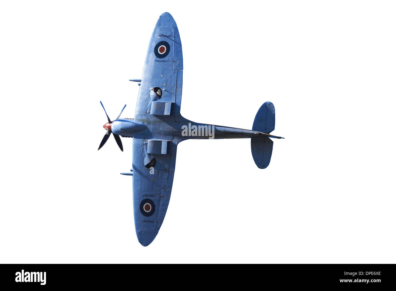 Ausschnitt des Tandem Supermarine Spitfire Trainer - britischen und Alliierten des zweiten Weltkriegs Jagdflugzeug Stockfoto
