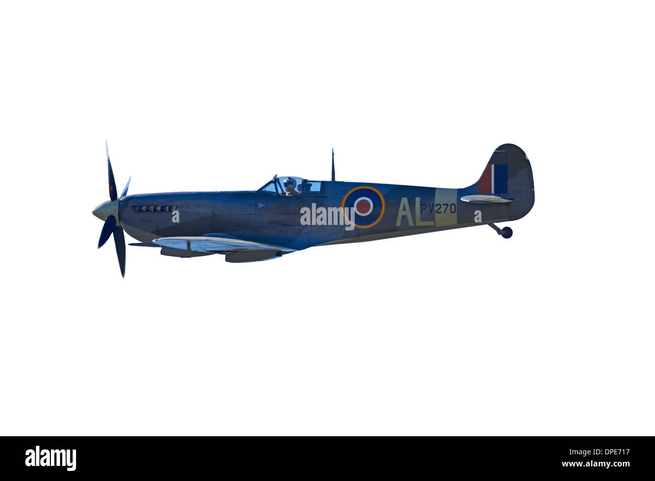 Ausschnitt der Supermarine Spitfire - britischen und Alliierten des zweiten Weltkriegs Jagdflugzeug Stockfoto