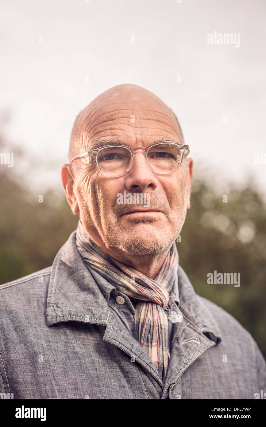 Portrait von älteren Mann Stockfoto