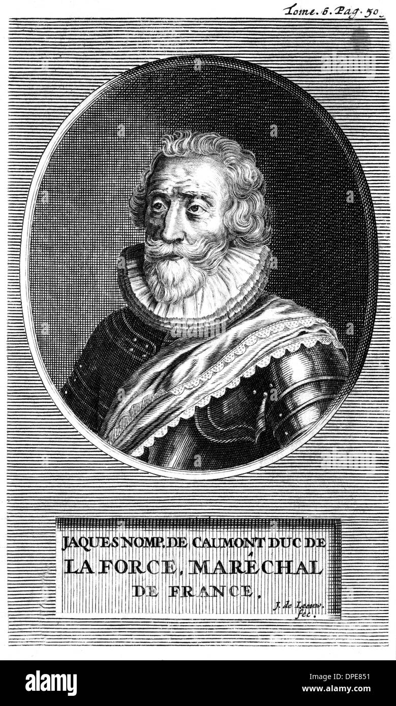JACQUES DUC DE LA FORCE Stockfoto