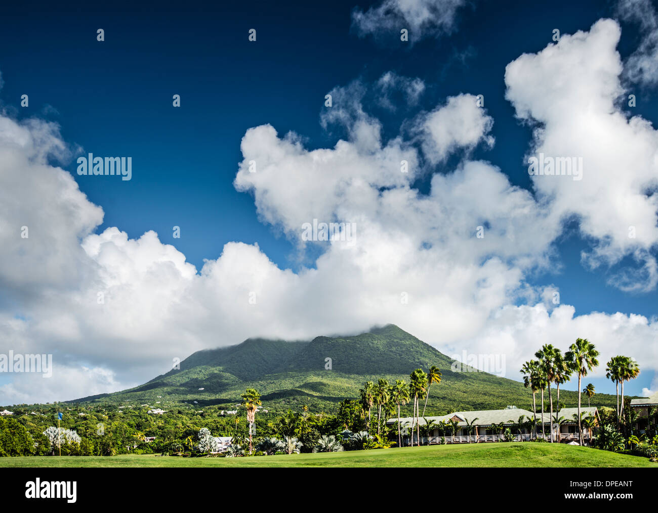 Nevis, Niederländische Antillen Stockfoto