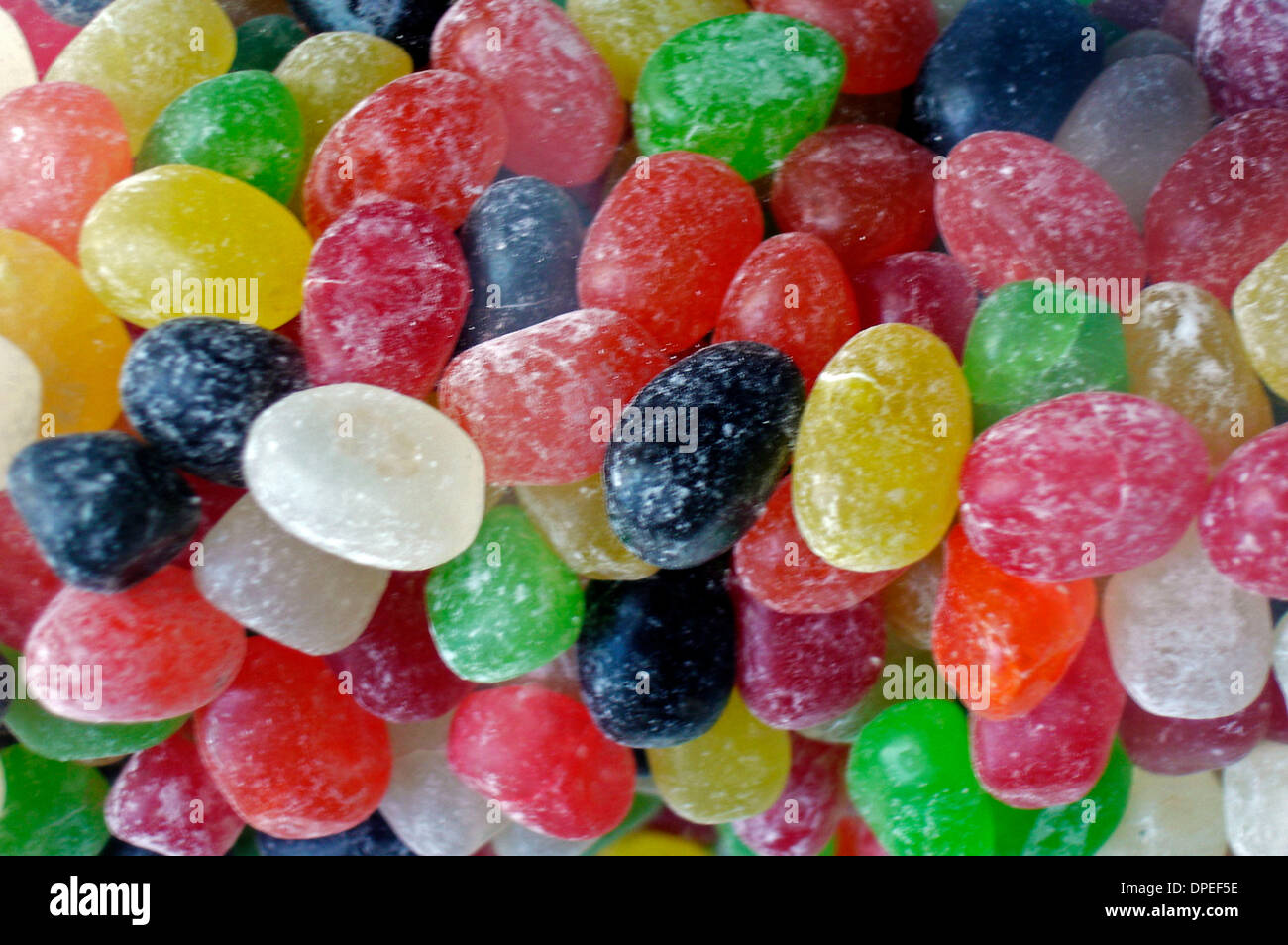 7. Dezember 2005 - Israel - bunte Jelly Beans (Credit-Bild: © Rafael Ben-Ari/Chamäleons Auge/ZUMA Press) Stockfoto