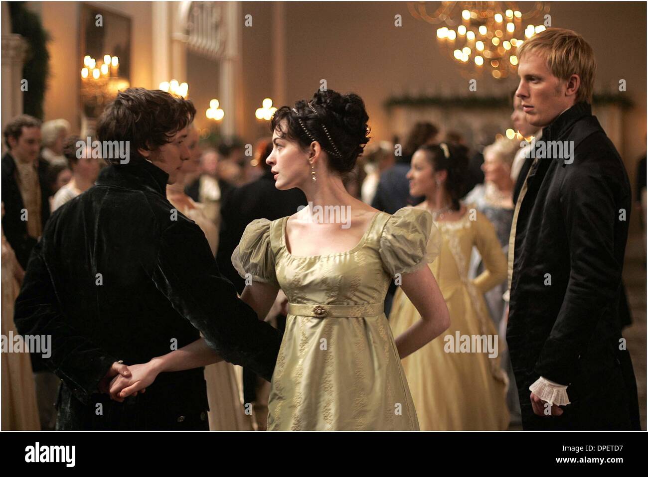 11. April 2006 - James McAvoy, Anne Hathaway, Tom Lefroy.K55519ES.'' ZU JANE''. TV-FILM NOCH. (Kredit-Bild: © Globe Photos/ZUMApress.com) Stockfoto