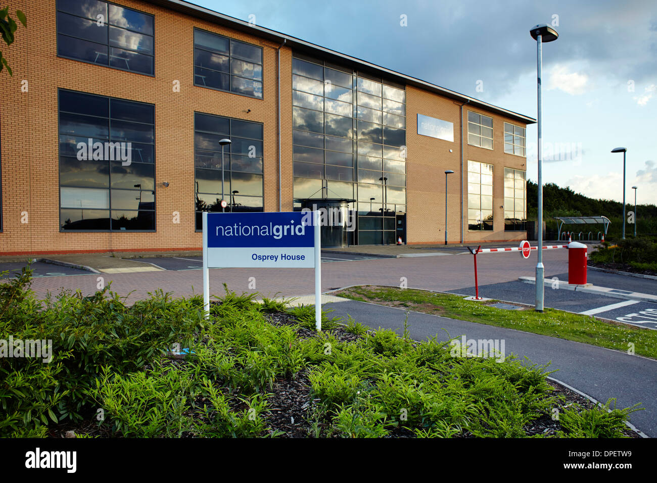 National Grid Osprey House-Gebäude in der Nähe des Flughafens East Midlands Stockfoto