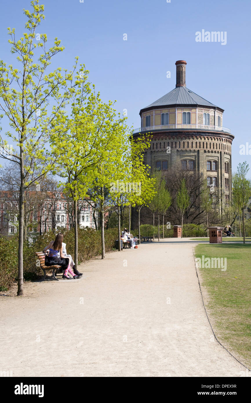 Prenzlauer Berg Wasserturm, Pankow, Berlin, Deutschland Stockfotografie