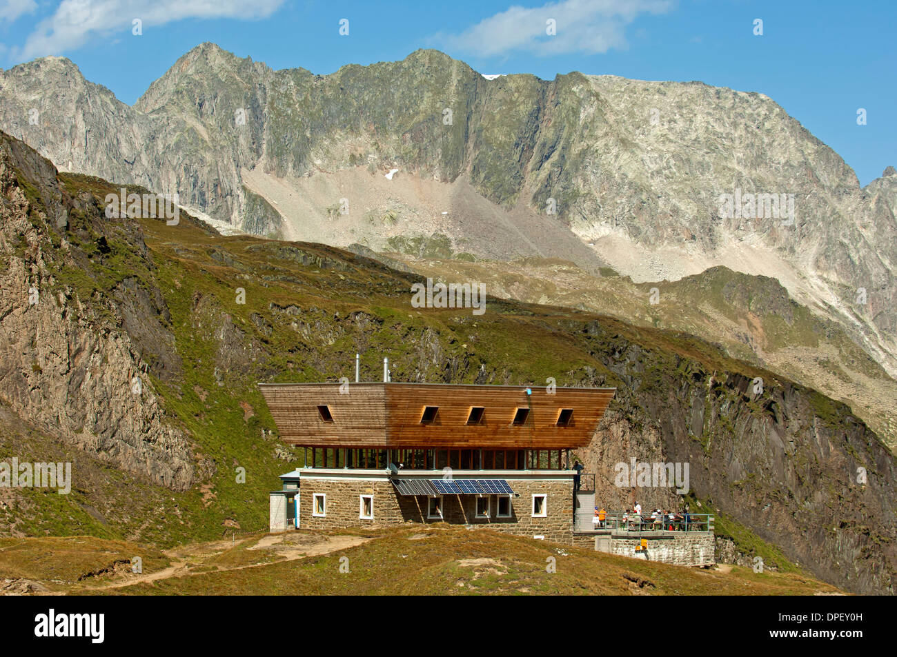 Capanna del Corno Gries Hütte des Schweizer Alpen-Club SAC, Val Bredetto, Kanton Tessin, Schweiz Stockfoto