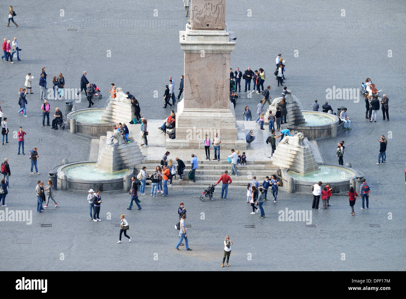 Die Piazza del Popolo, Rom, Italien Stockfoto