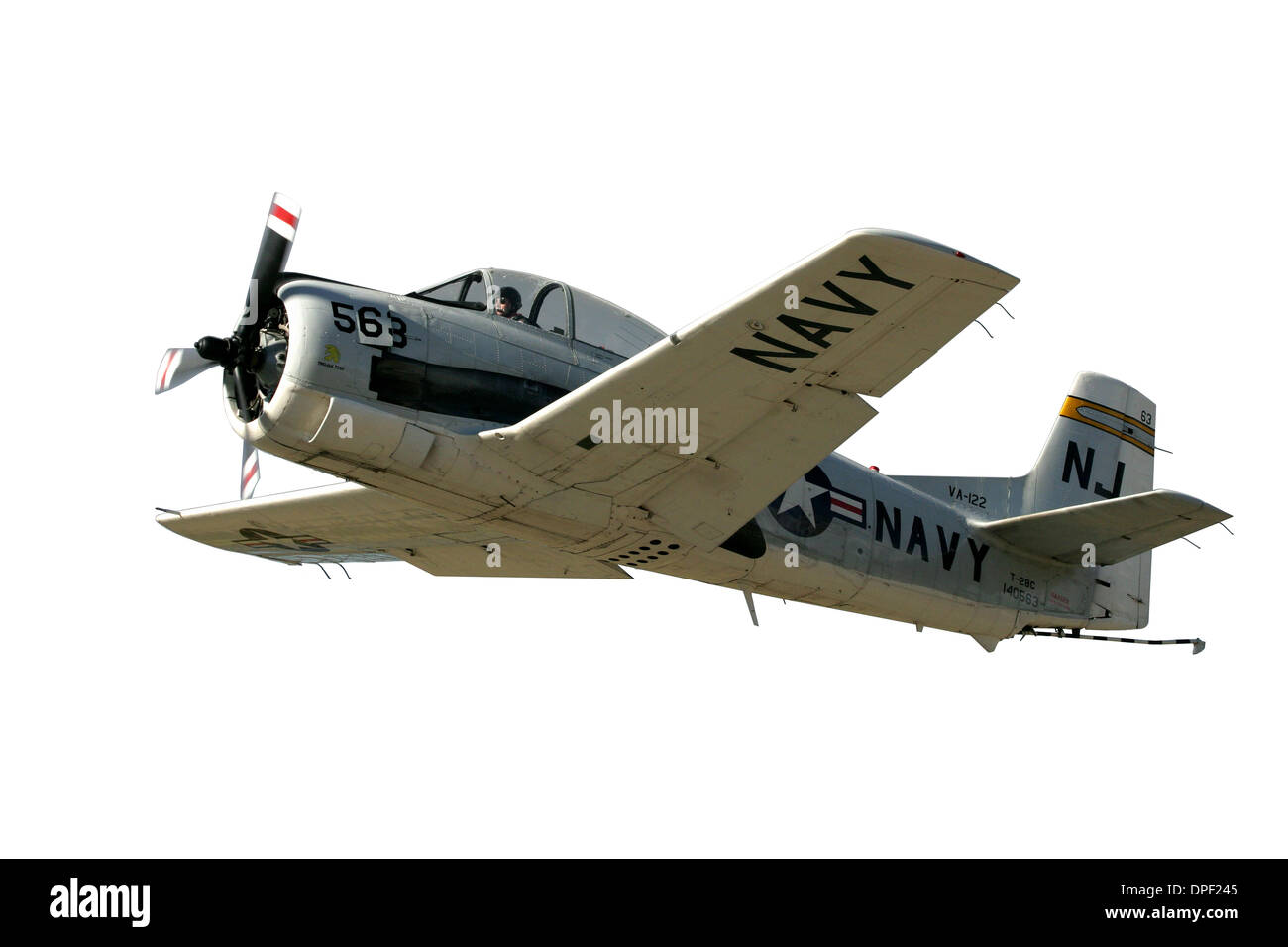 Ausschnitt des nordamerikanischen T-28 Trojan militärische Trainer Stockfoto