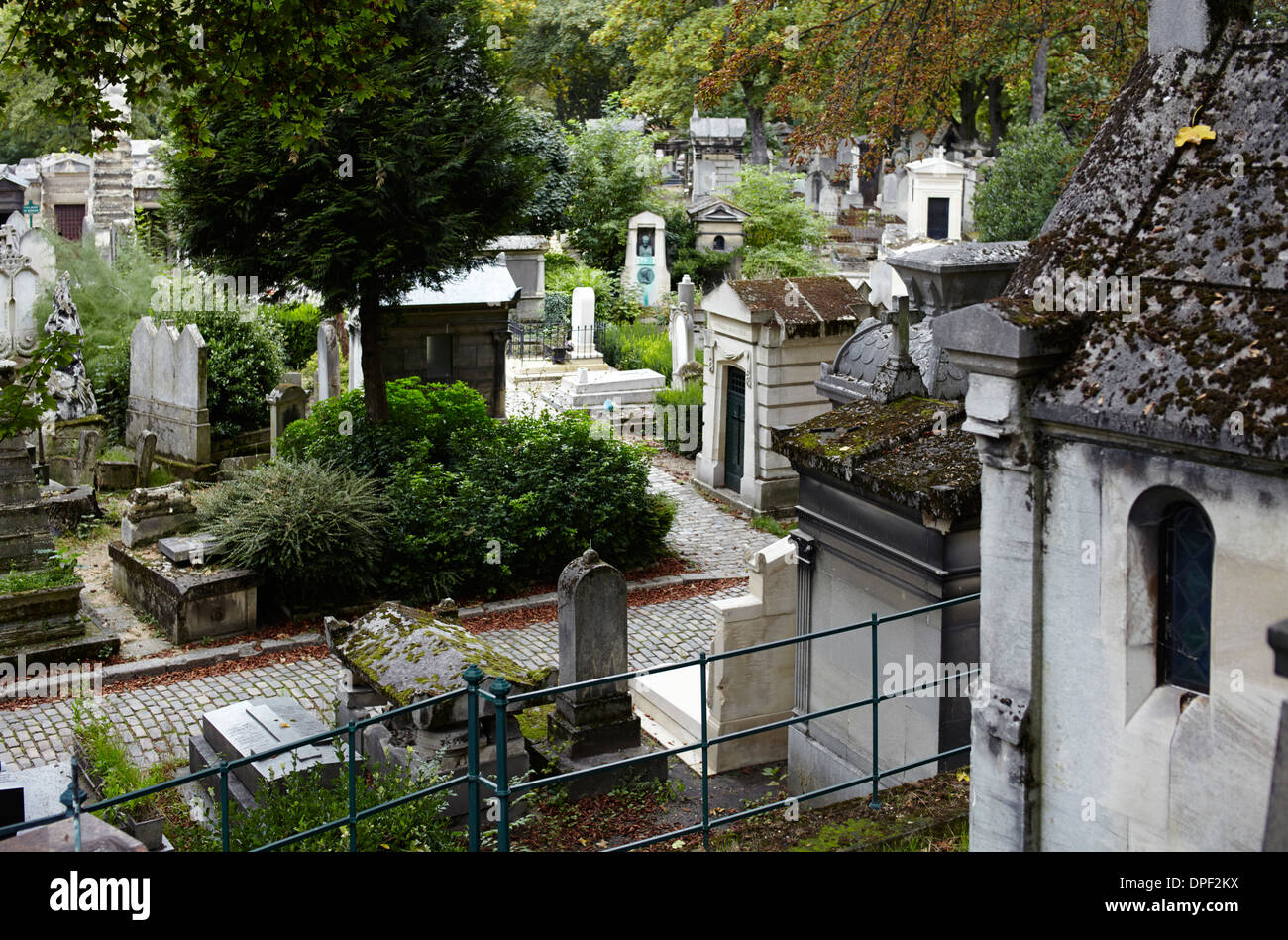 Pere Lachaise Friedhof in Paris Stockfoto